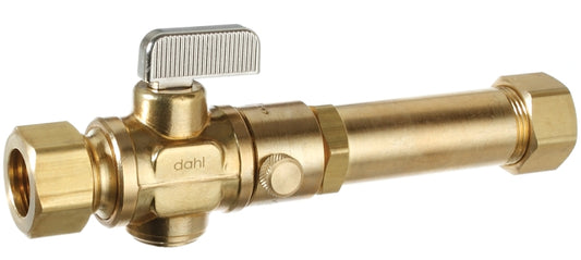 Dahl 521LB-33-33LD-CLM Replacement Valve, 5/8 x 5/8 in Connection, Compression, Manual Actuator, Brass Body