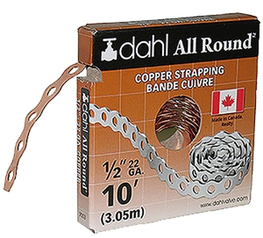 Dahl 9053 Pipe Strap, Copper Strapping