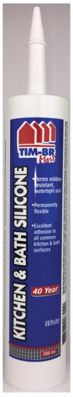 Flame Control WZ06302 Silicone Sealant, White, 300 mL