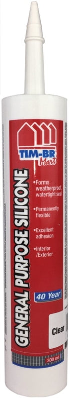 Flame Control WZ06001 Silicone Sealant, Clear, 300 mL