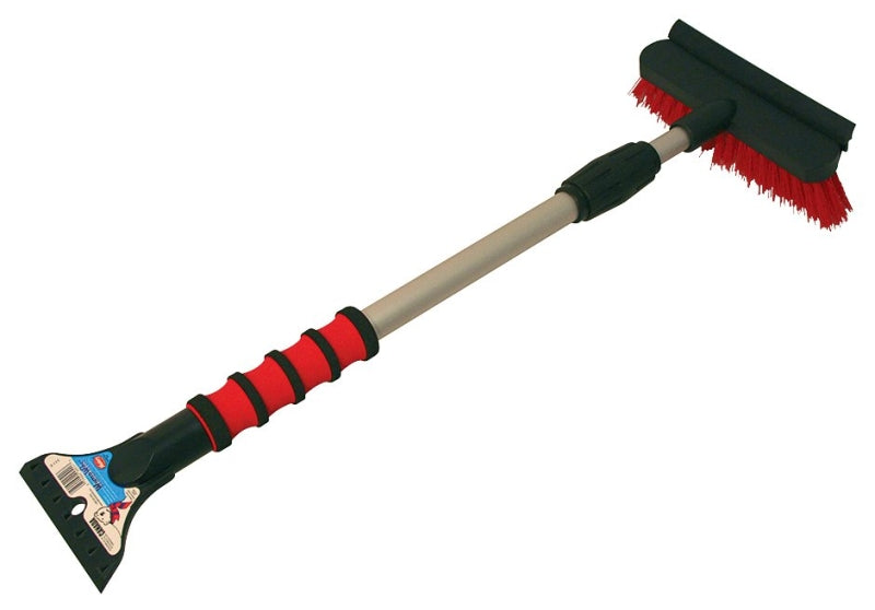 Mallory 511-E Snow Broom, 7 in W Blade, Nylon/Polyethylene Blade, 36 in OAL, Foam Handle, Assorted