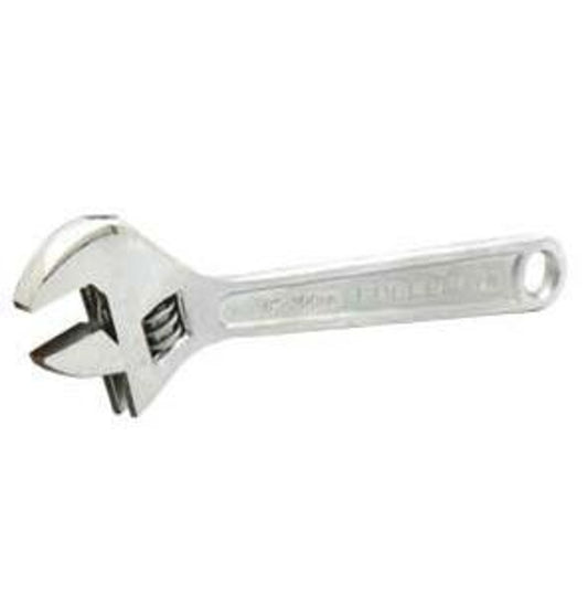 Fuller Pro Series 415-0015 Adjustable Wrench, 15 in OAL, Chrome Vanadium Steel, Nickel Plated, Cushion Grip Handle