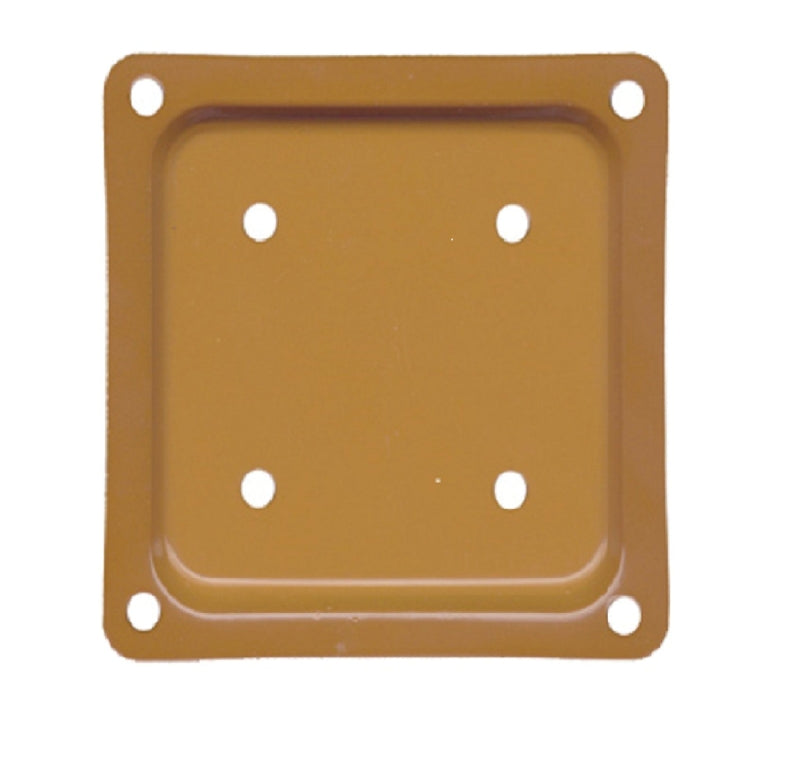Pylex Fixplak 10820 Post Connector Plate, Steel, Cedar, Powdered, For: 4 x 4 in Square Post