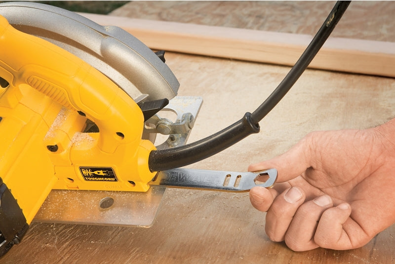 DeWALT DWE575 Circular Saw, 15 A, 7-1/4 in Dia Blade, 5/8 in Arbor, 2 in at 45 deg, 2.55 in at 90 deg D Cutting