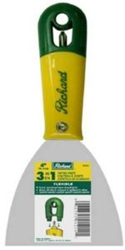 Richard 01211 Flexible Putty Knife, 1-3/16 in W Blade, HCS Blade, Polypropylene Handle