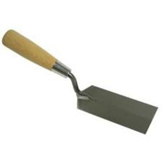 Richard 35931 Margin Trowel, 5 in L Blade, 1-1/2 in W Blade, HCS Blade, Hardwood Handle