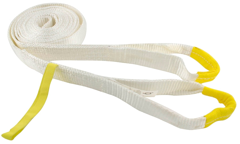 Erickson 59500 Recovery Strap, 9000 lb, 2 in W, 20 ft L, White