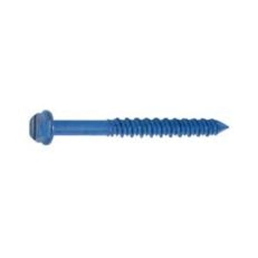 Cobra Anchors CobraTap 670C Concrete Screw, 3/16 in Dia, 1-1/4 in L, 200 lb, Steel, Cobra-Coated
