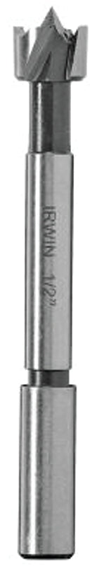 Irwin 1966898/42912 Forstner Bit, 3/4 in Dia, 3-1/2 in OAL, 1-Flute, 3/8 in Dia Shank, Reduced Shank