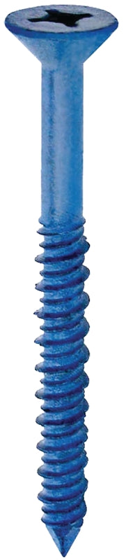 Cobra Anchors 624T Screw, 3/16 in Thread, 3-1/4 in L, Flat Head, Phillips, Robertson Drive, Steel, Fluorocarbon-Coated