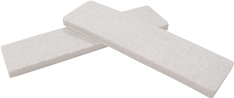 Shepherd Hardware FeltGard Plus Series 9844 Furniture Pad, Rectangle, 1 x 3-3/4 in, Felt, Beige