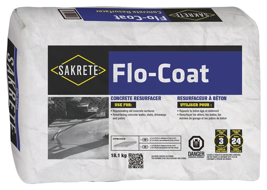 Sakrete 12021111 Resurfacer, Powder, Gray, 18 kg, Bag