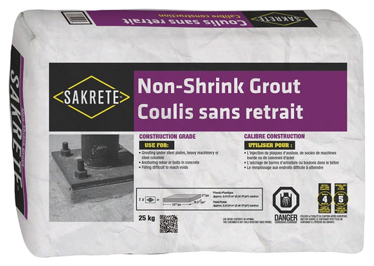 Sakrete 11500008 Grout, Gray, Powder, 25 kg