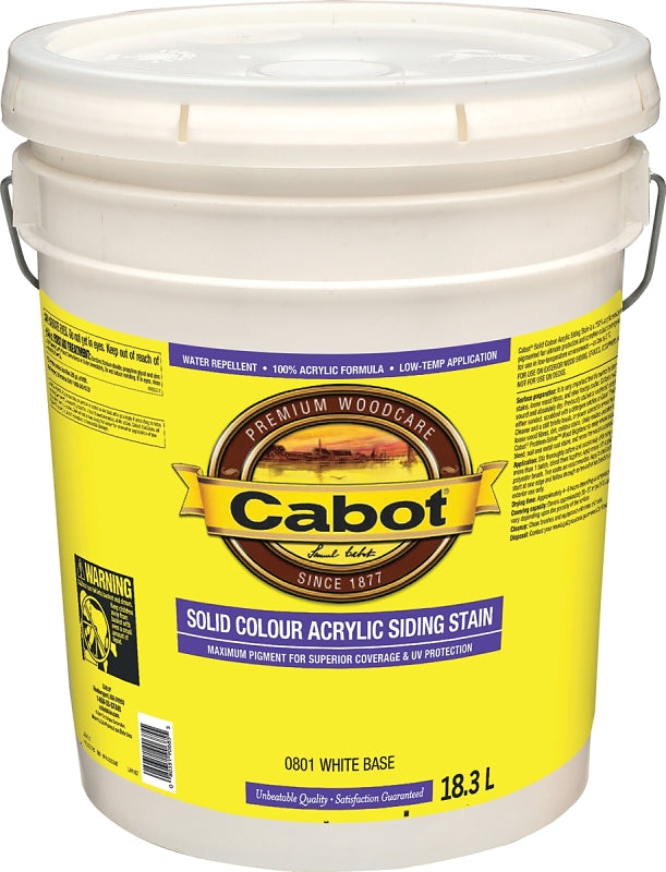 Cabot 800 Series 0801C Siding Stain, White, Liquid