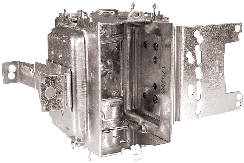 Contractor Device Box Hubbell 3104MSBUBAR Device Box, 1-Gang, Metal, Bracket – Haliburton Lumber