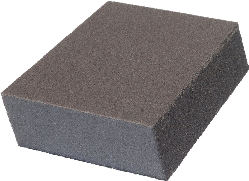 Norton MultiSand 00936 Sanding Sponge, 4-7/8 in L, 2-7/8 in W, Coarse, Medium, Aluminum Oxide Abrasive