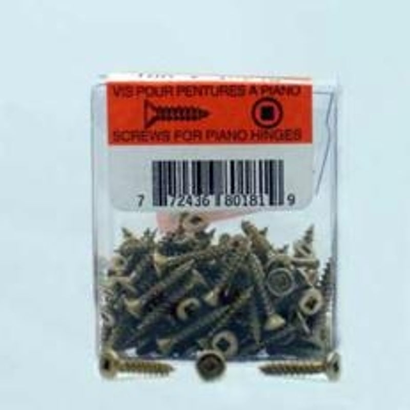 Reliable FKWB558VP Screw, #5-20 Thread, 5/8 in L, Full, Twin Lead Thread, Flat Head, Square Drive, Regular Point, Steel