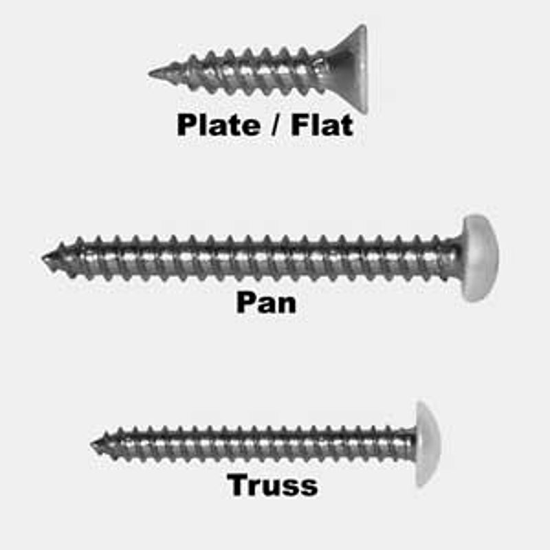 Reliable FKWW8112VP Screw, #8-15 Thread, 1-1/2 in L, Partial, Twin Lead Thread, Flat Head, Square Drive, Regular Point