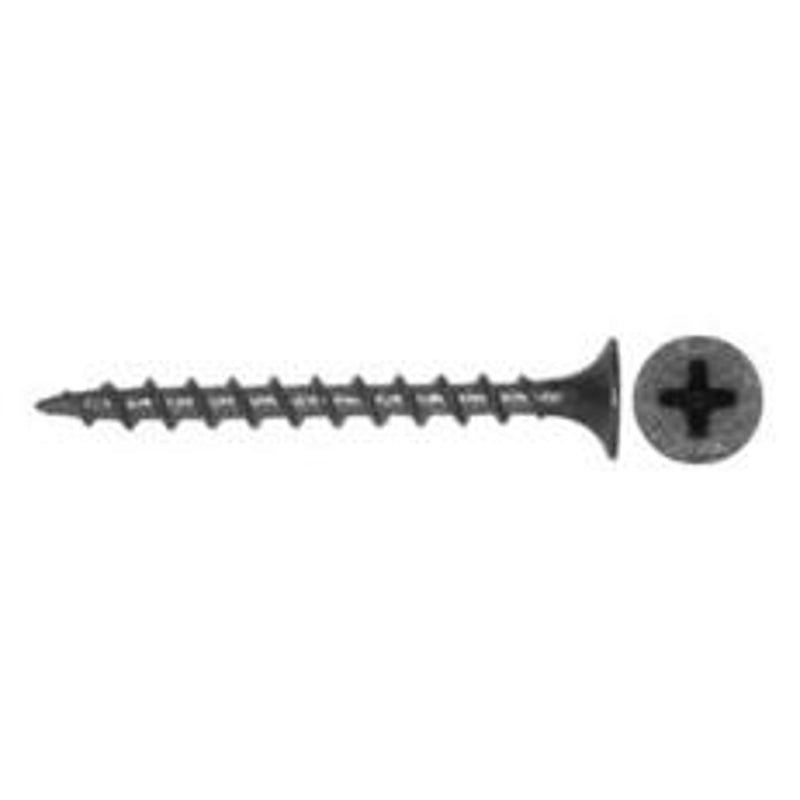 Reliable RzR Series DSC6158J Screw, 1-5/8 in L, Coarse, Full Thread, Flat Head, Phillips Drive, Type W Point, Steel