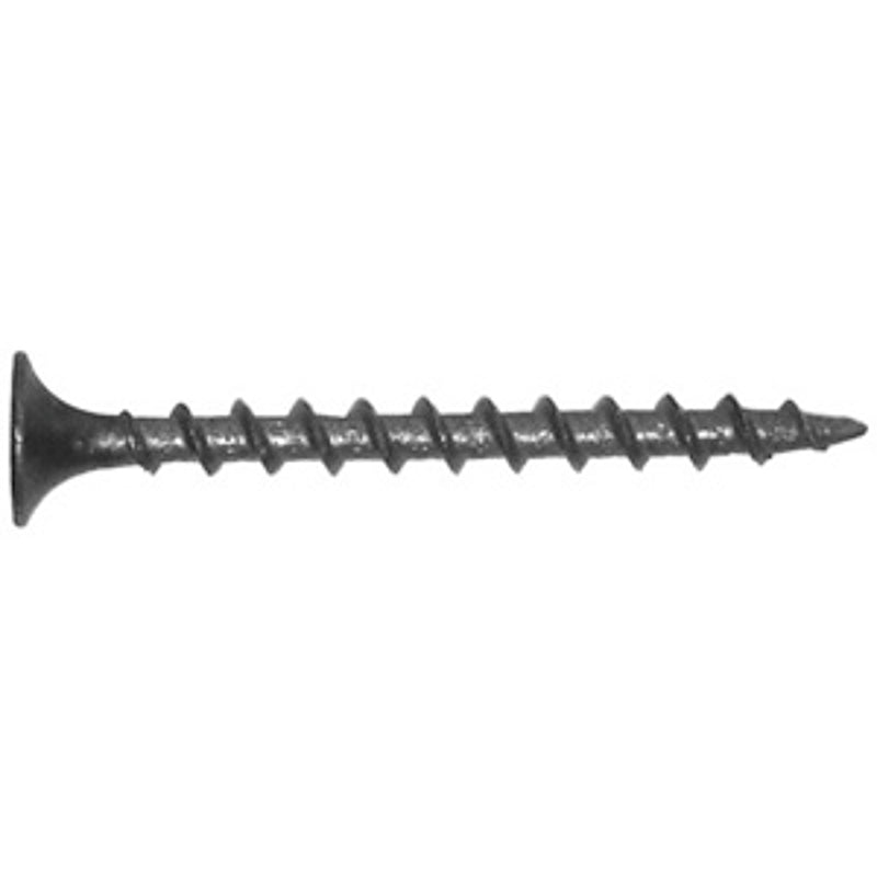 Reliable DSC6158HP Screw, #6-9 Thread, 1-5/8 in L, Coarse Thread, Bugle, Flat Head, Phillips Drive, Type W Point, Steel