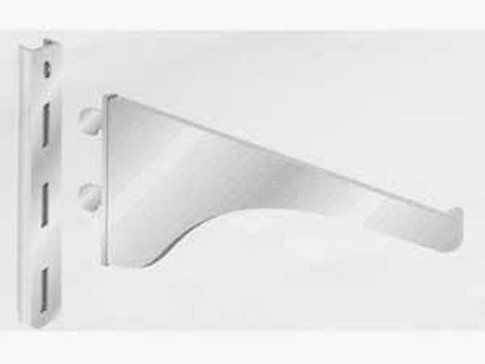 Knape & Vogt 180 180 WH 14 Shelf Bracket, 320 lb, Steel