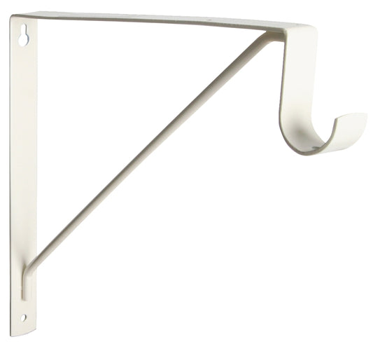 Knape & Vogt KV 1195 1195 WH Heavy-Duty Closet Rod and Shelf Bracket, 500 lb, 10 in H, Steel