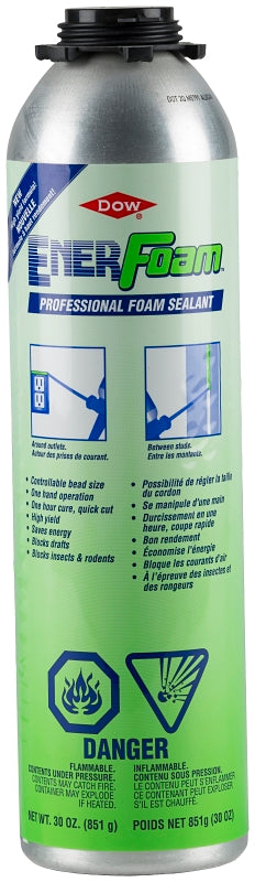 Dow ENERFOAM 342104 Foam Sealant, Foam, Off White, 30 oz