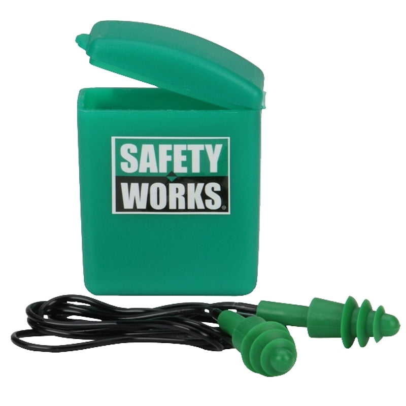 Ear Plug Material Safety Works SWX00353 Ear Plugs, 23 dB NRR, Rubber Ear Plug ...