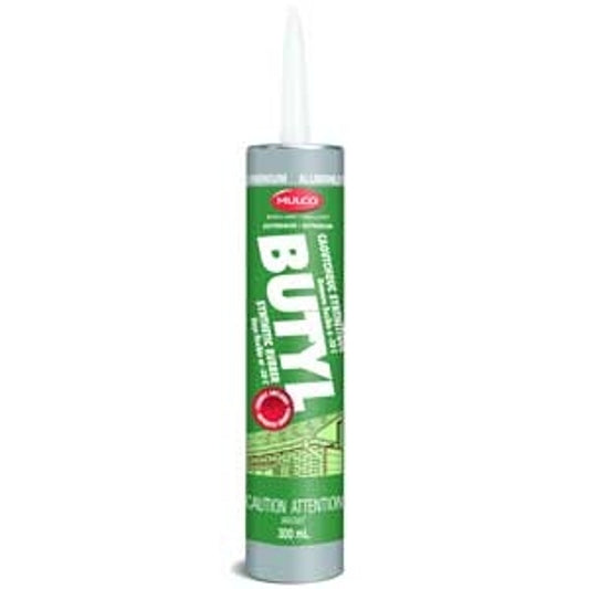 Mulco 124650 Butyl Sealant, Black, 300 mL Cartridge