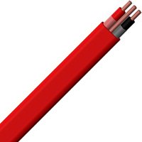 Romex 47230876 Building Wire, 12 AWG Wire, 2 -Conductor, 75 m L, Copper Conductor, PVC Sheath, Red Sheath