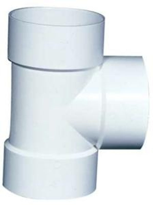 IPEX 040104 Pipe Tee, 4 in, Hub, PVC