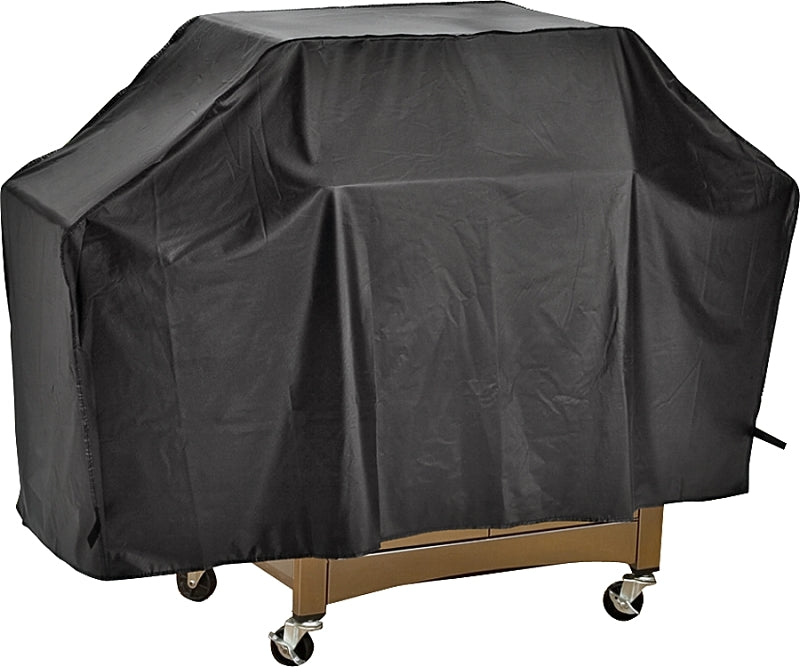 Omaha Grill Cover, 18 in W, 34 in H, Vinyl, Black