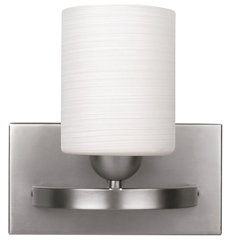 Canarm Hampton Series IVL370A01BPT Vanity Light, 120 V, 100 W, 1-Lamp, Steel Fixture, Brushed Pewter Fixture