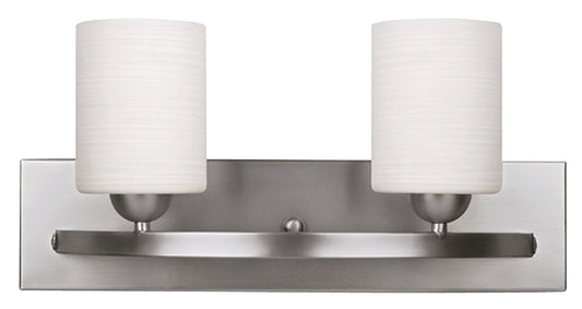 Canarm IVL370A02BPT Vanity Light, 100 W, 2-Lamp, A19 Lamp, Steel Fixture, Brushed Pewter Fixture