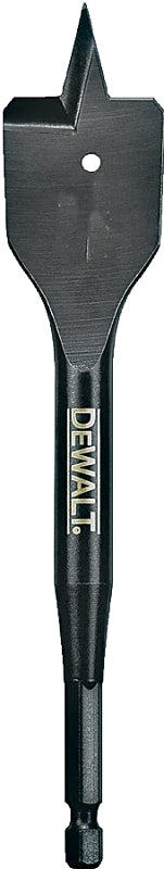 DeWALT DW1584 Spade Drill Bit, 1-1/4 in Dia, 6 in OAL, 1/4 in Dia Shank, Hex Shank