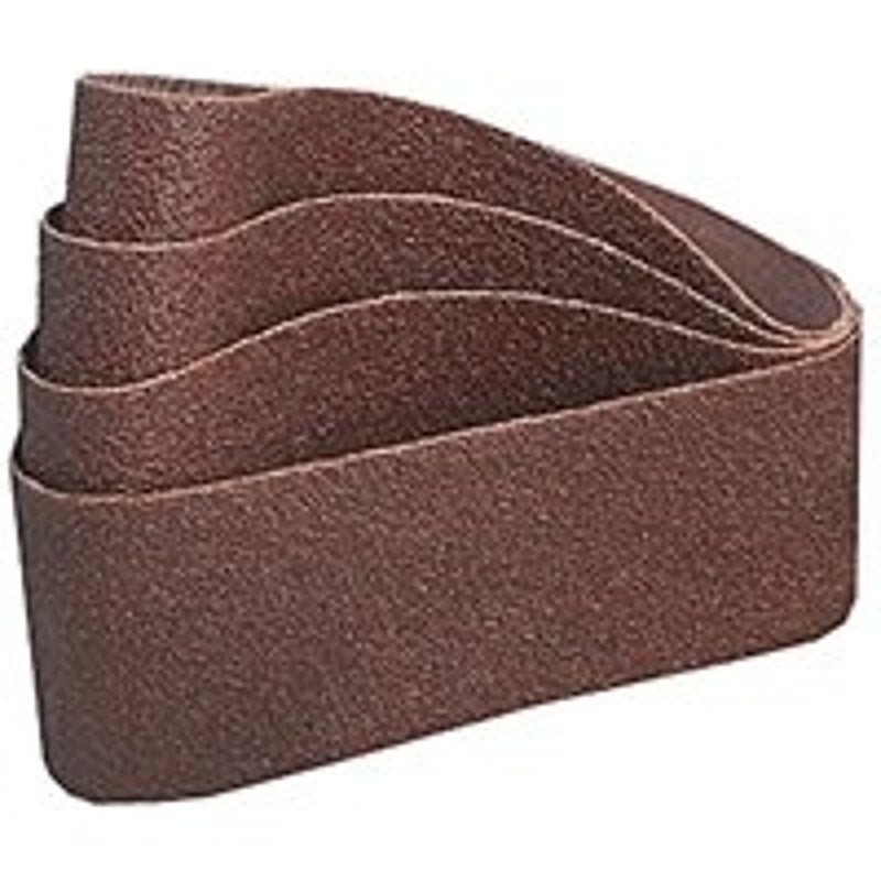 NORTON 27944 Sanding Belt, 4 in W, 24 in L, 80 Grit, Medium, Aluminum Oxide Abrasive