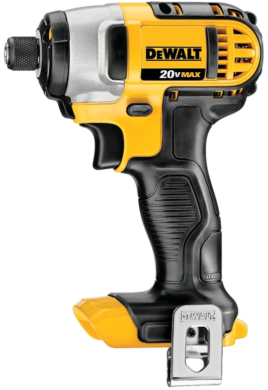 DeWALT DCF885B Impact Driver, Tool Only, 20 V, 3 Ah, 1/4 in Drive, Hex Drive, 3200 ipm, 2800 rpm Speed