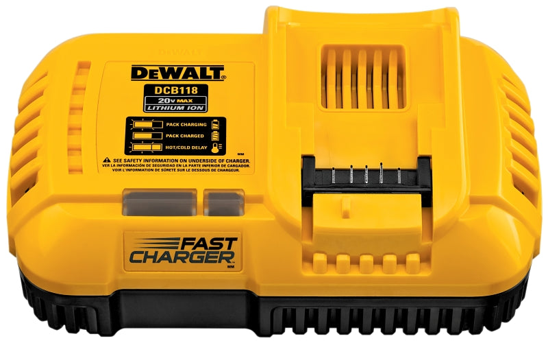 DeWALT DCB118 Fast Charger, 20 to 60 V Input, 6 Ah, 60 min Charge, Battery Included: Yes