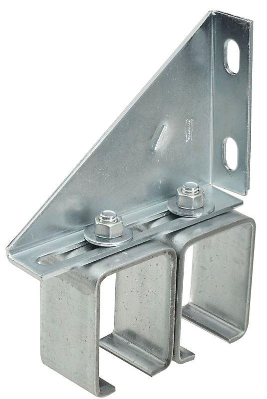 National Hardware N104-786 Double Box Rail Bracket, Steel, Galvanized