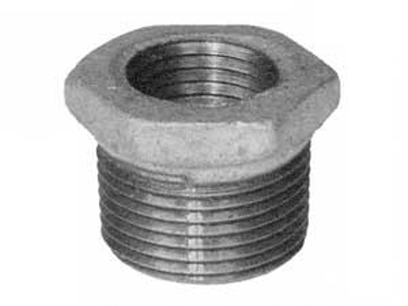 aqua-dynamic 5511-921 Hex Pipe Bushing, 3/8 x 1/4 in, MPT x FPT, Malleable Iron, 150 psi Pressure