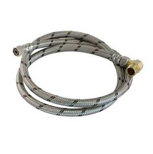 aqua-dynamic 3235-480 Dishwasher Hose, 3/8 in ID, 48 in L, Compression x MIP, Stainless Steel