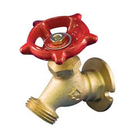 aqua-dynamic 1108-003 Sillcock, 1/2 in Connection, Female, 125 psi Pressure, Multi-Turn Actuator, Brass Body