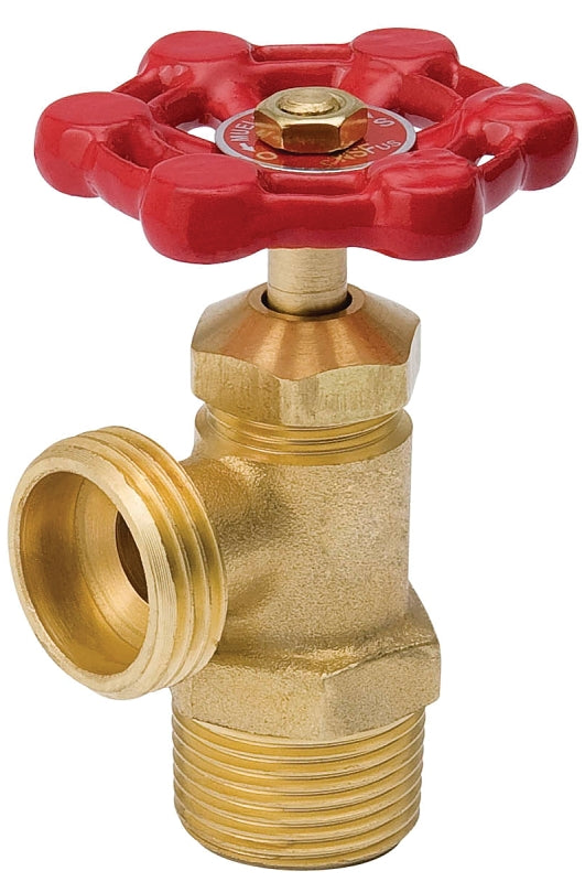 aqua-dynamic 1102-003 Boiler Drain Valve, 1/2 in Connection, Male, 125 psi Pressure, Brass/Copper Body