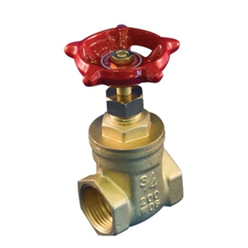 aqua-dynamic 1190-003 Gate Valve, 1/2 in Connection, Threaded, 200 psi Pressure, Brass Body