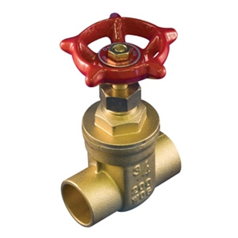 aqua-dynamic 1190-503 Gate Valve, 1/2 in Connection, Solder, 200 psi Pressure, Brass Body