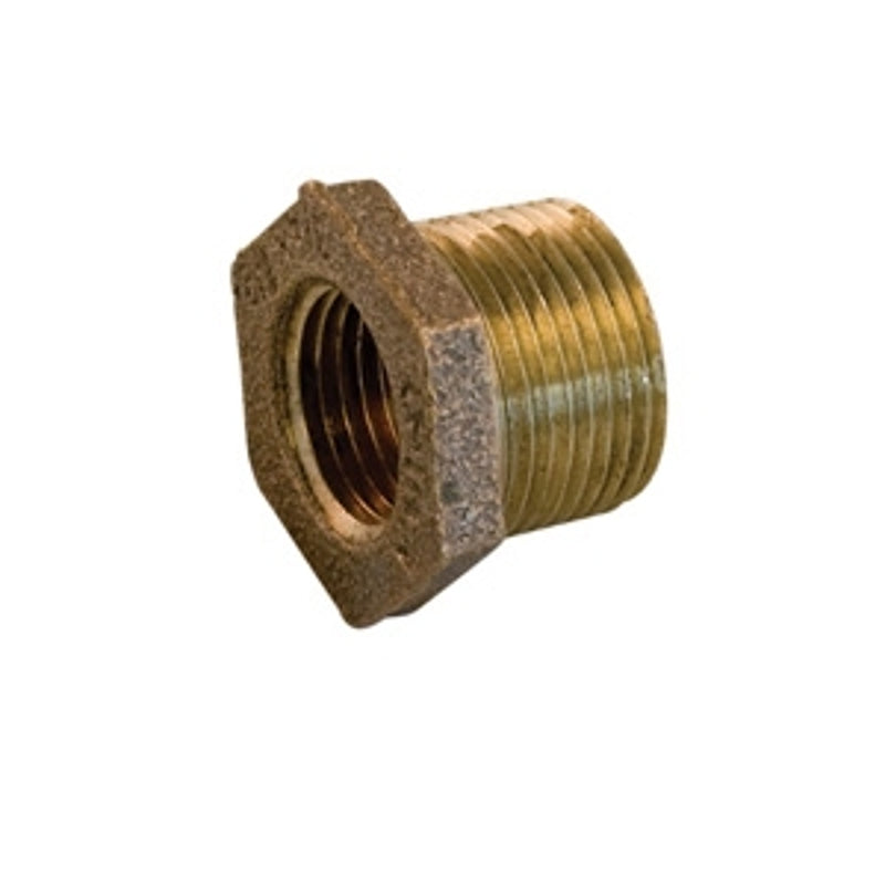 aqua-dynamic 4495-054 Hex Reducing Bushing, 1 x 3/4 in, Threaded, Bronze