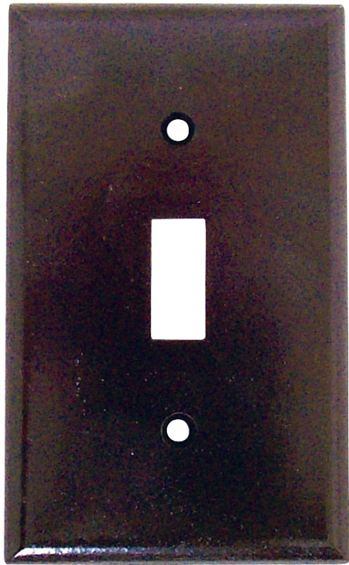 Eaton Wiring Devices 2134B-BOX Wallplate, 4-1/2 in L, 2-3/4 in W, 1 -Gang, Thermoset, Brown, High-Gloss