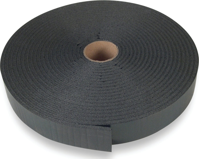 Climaloc CZ94970 Insulating Foam Tape, 1-1/4 in W, 30 ft L, 3/16 in Thick, Polyethylene, Black