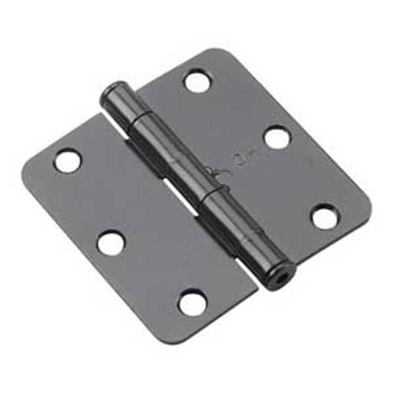 Onward 2821BCB Butt Hinge, 3-1/2 in H Frame Leaf, 3/32 in Thick Frame Leaf, Steel, Brushed Chrome, Removable Pin, 50 lb