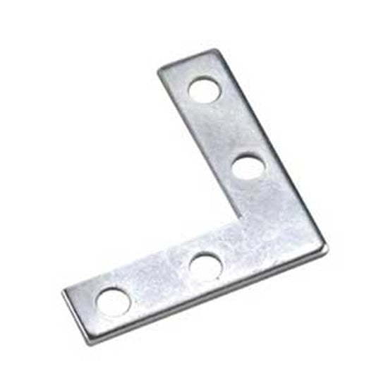 Onward 99X15BC Flat Corner Plate, 1-1/2 in L, 3/8 in W, Steel, Zinc, 0.065 in Thick Material